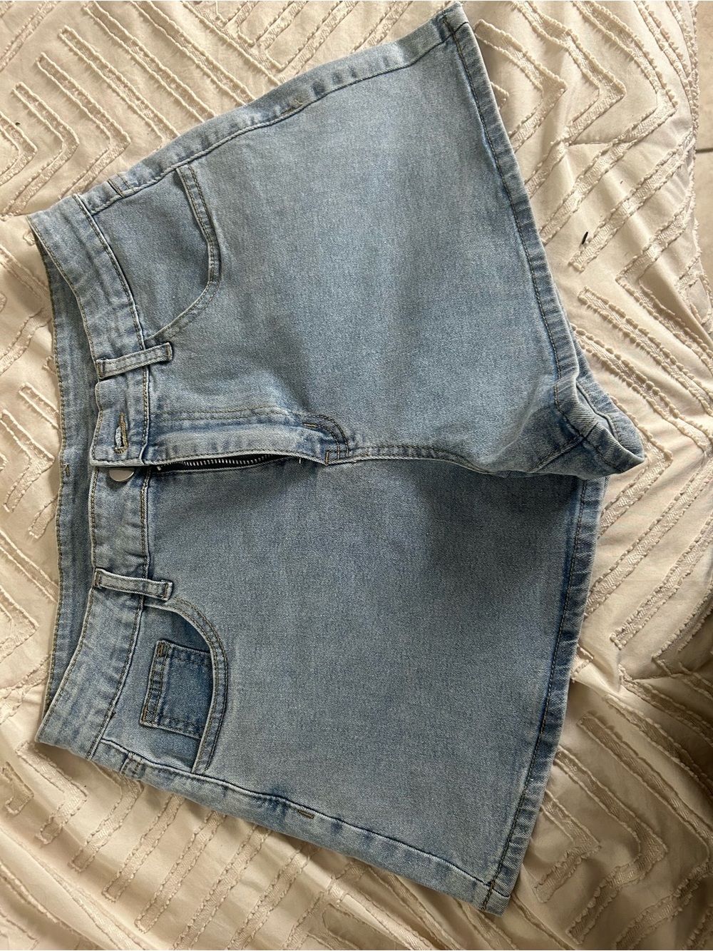 Light Blue Denim women Jeans Shorts